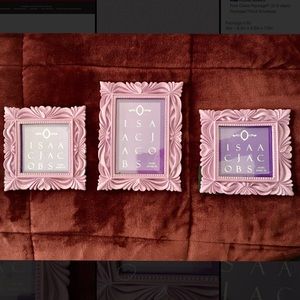 Three Isaac Jacobs Lilac Wave Picture Frame